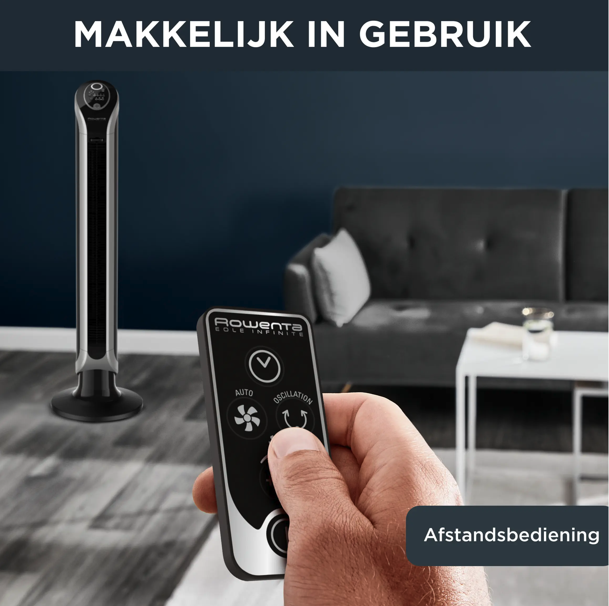 ROWENTA ROVU6670F0 ventilator - staande ventilator