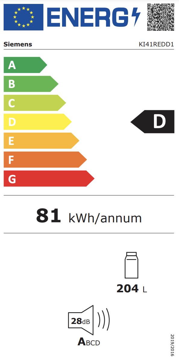 SIEMENS KI41REDD1 IQ500 koelkast zonder vriesvak - 122cm SIEMENS KI41REDD1 IQ500 koelkast zonder vriesvak - 122cm