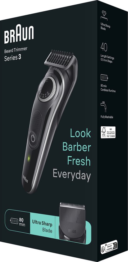 BRAUN GROOMING BGBT3440 baardtrimmer