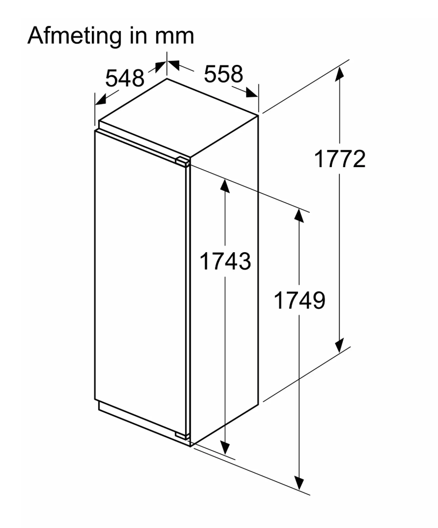BOSCH KIR81ADC0 koelkast zonder vriesvak - 177cm