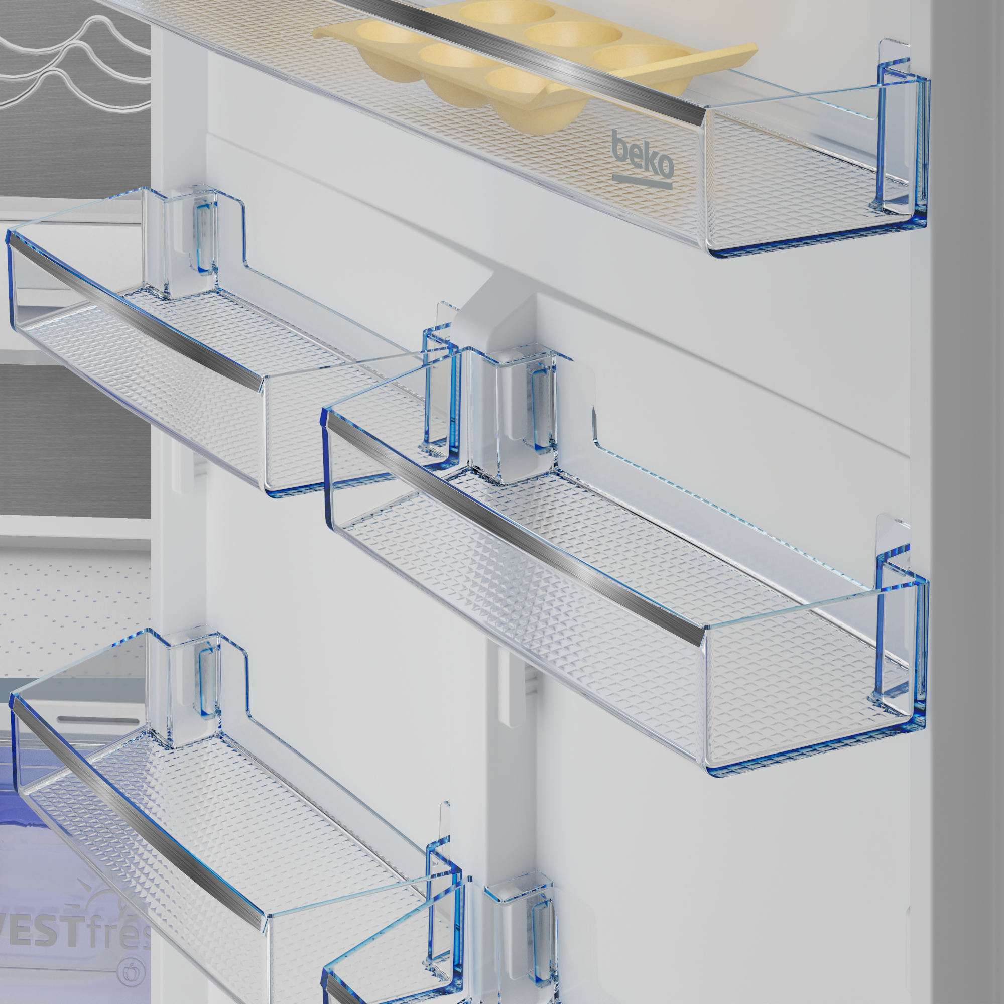 BEKO BCNE400E50SHN koel-/vriescombinatie - 193cm