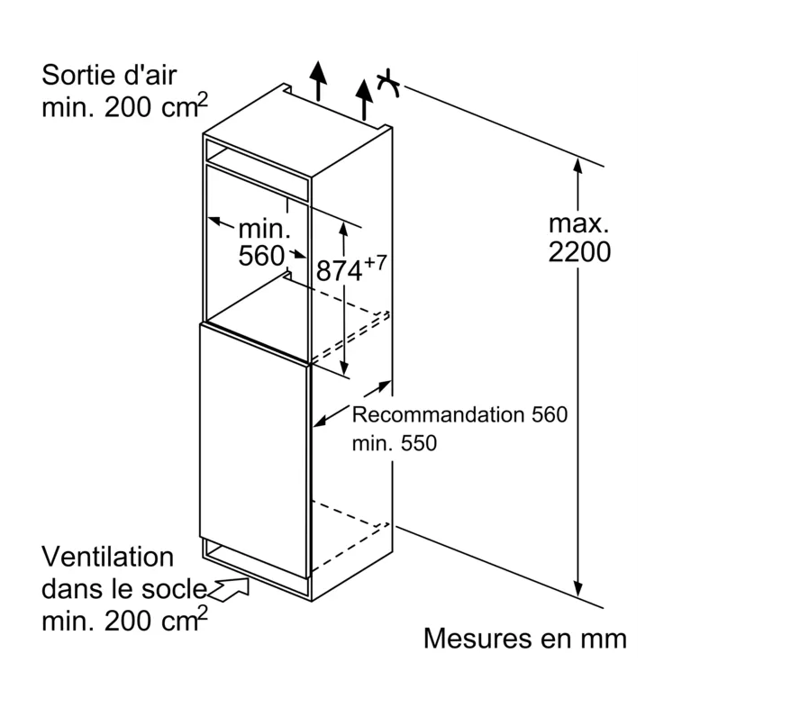 SIEMENS KI21RNSE0 IQ100 koelkast zonder vriesvak - 88cm SIEMENS KI21RNSE0 IQ100 koelkast zonder vriesvak - 88cm