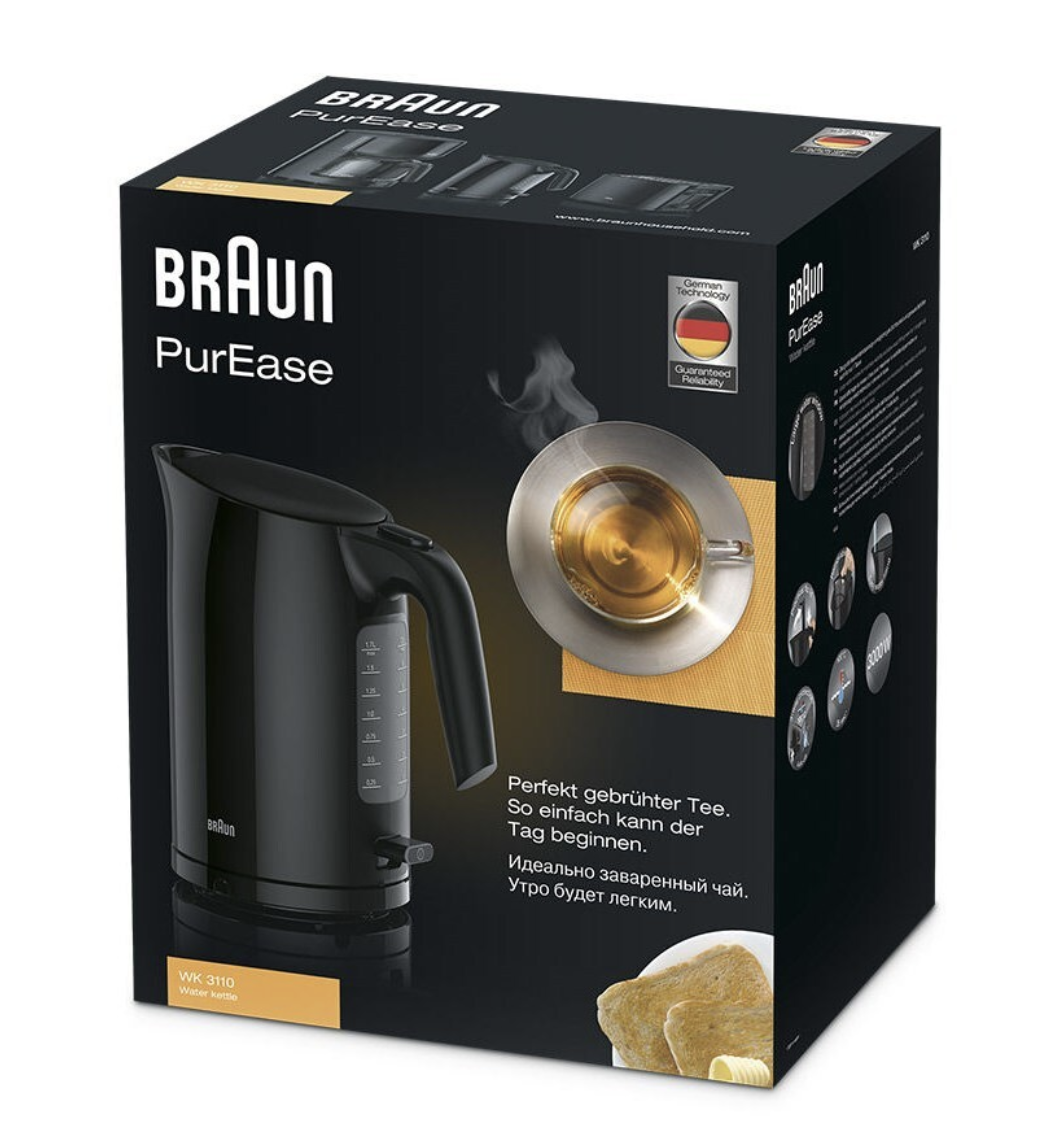 BRAUN (DELONGHI) BHWK3110BK waterkoker